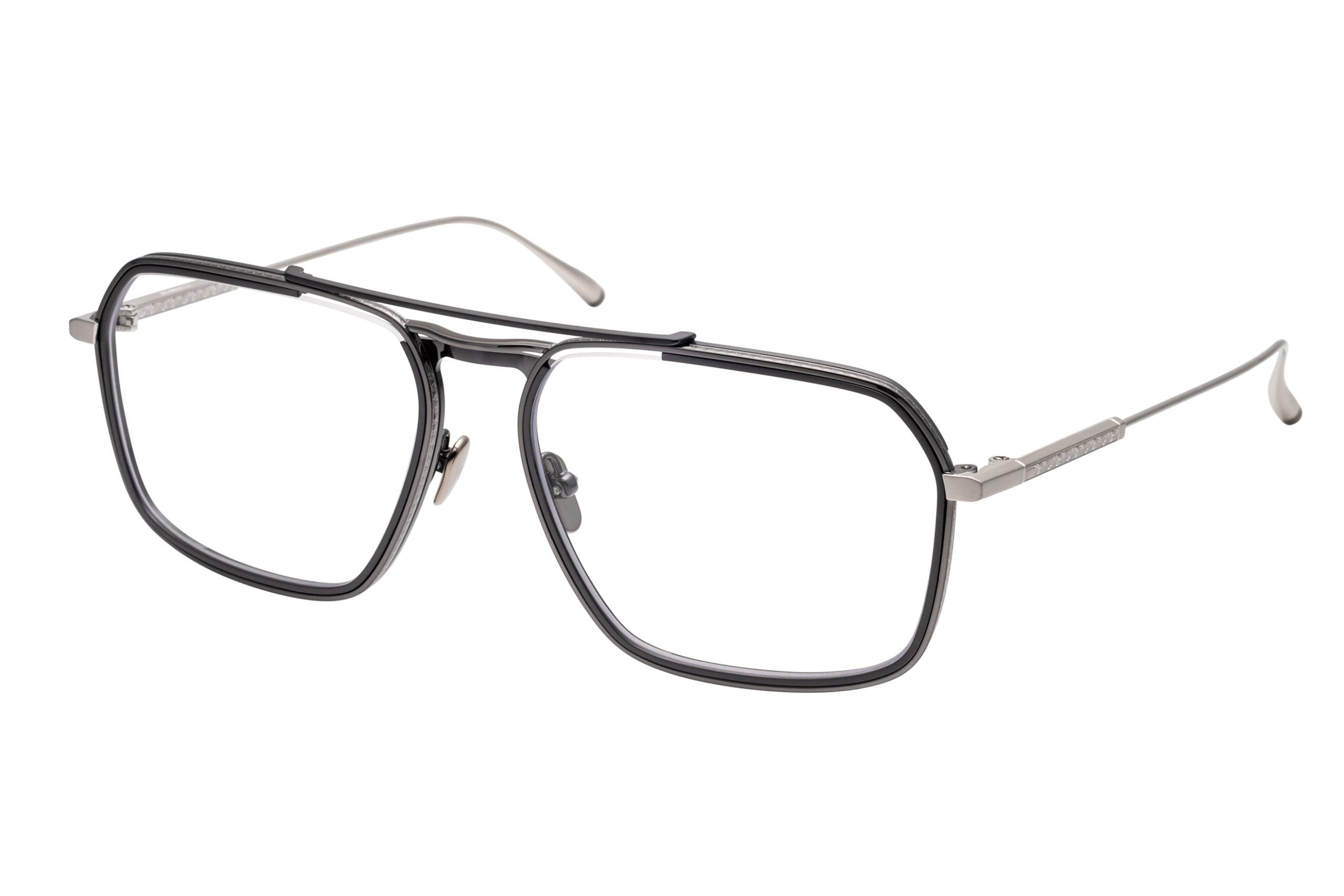 Masunaga x Kenzo Takada Misago #29 Black/Silver titanium optical frame