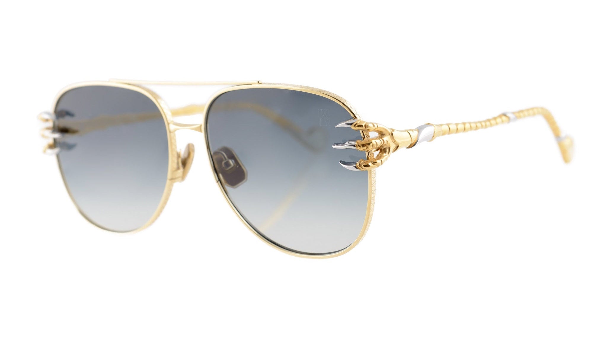 Anna-Karin Karlsson Frame Claw Voyage Gold Grey Lens