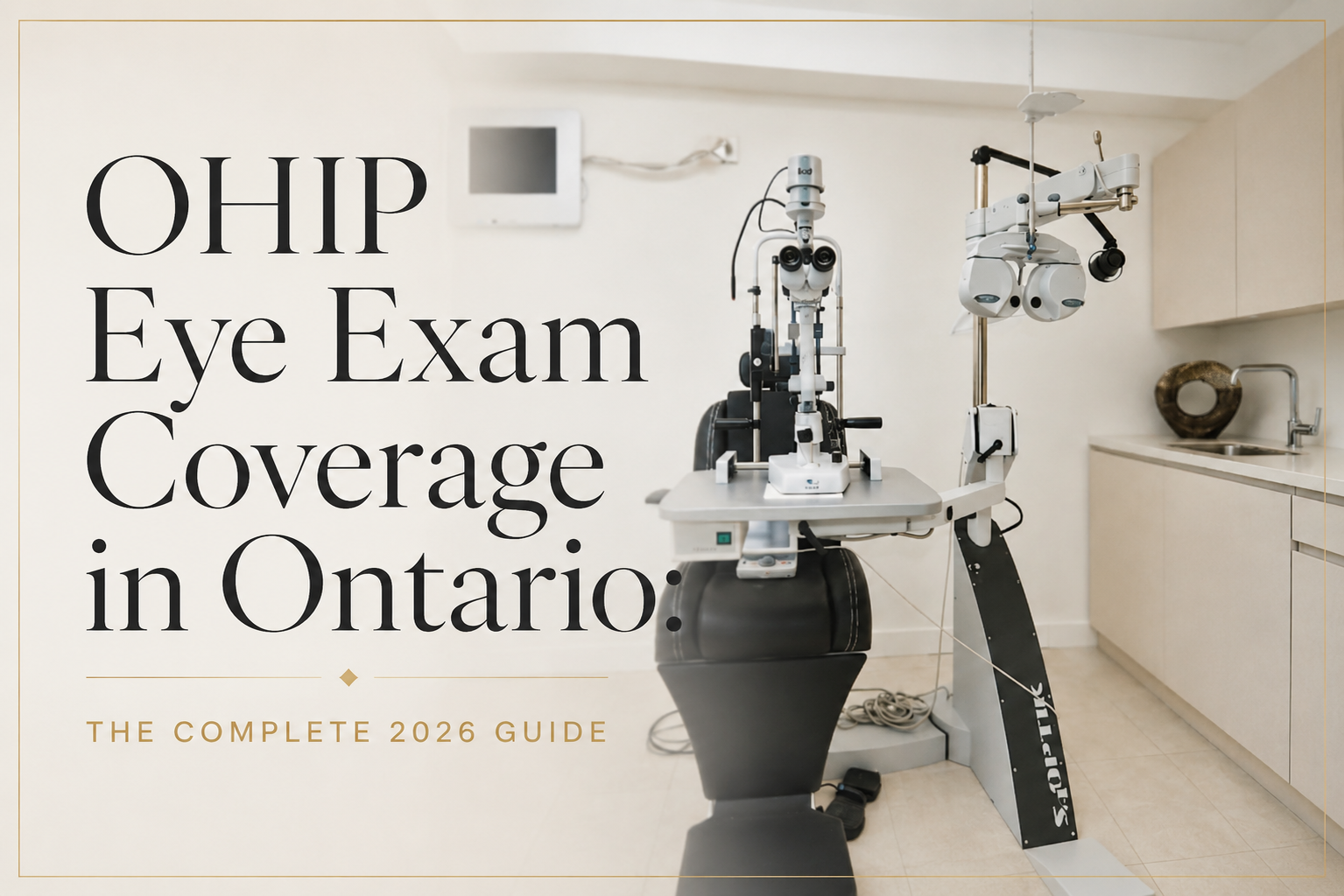 Patient at Holly Eyewear in Yorkville, Toronto — OHIP eye exam coverage accepted