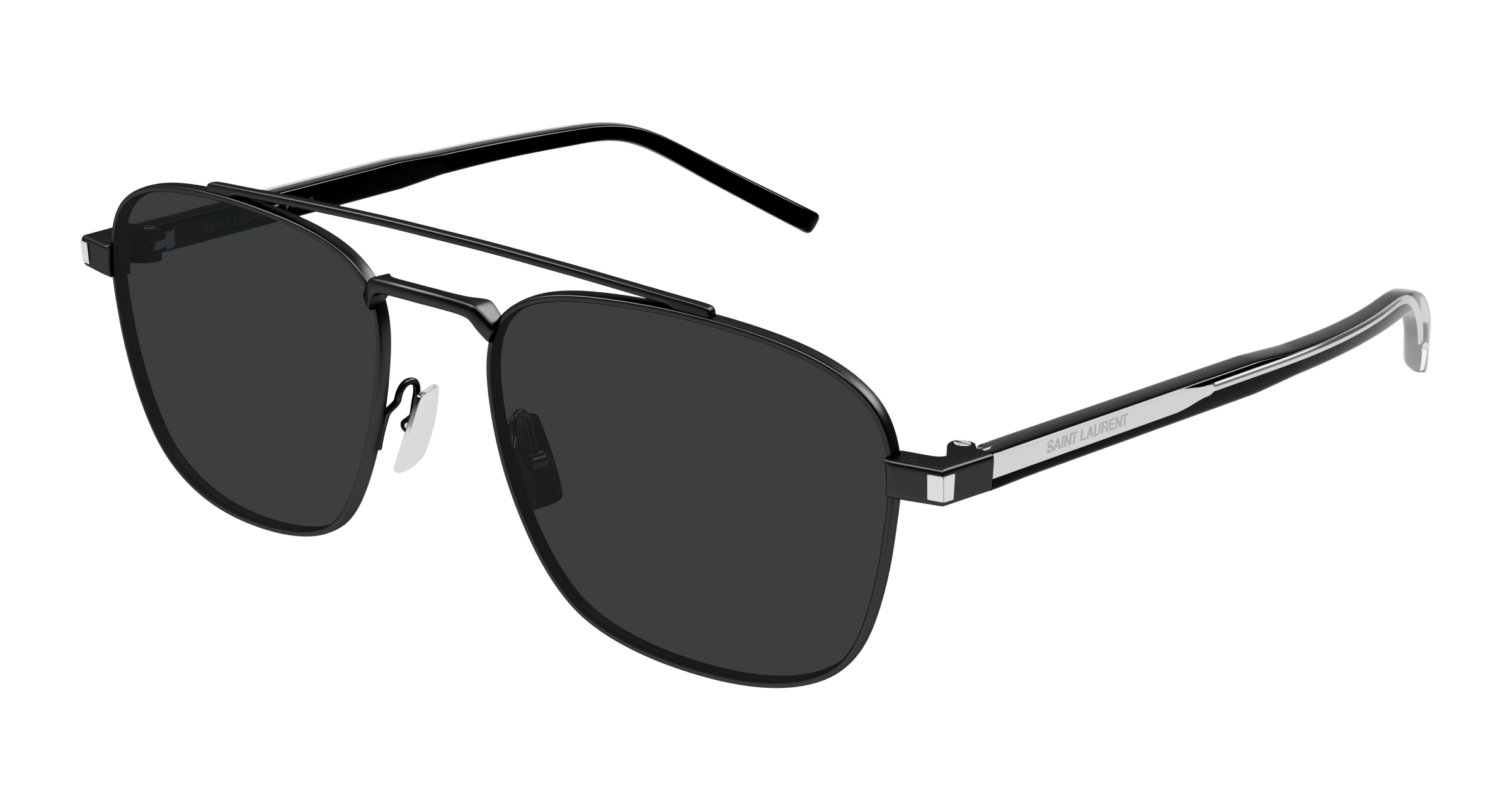 Saint Laurent SL 665-001 sunglasses angled view