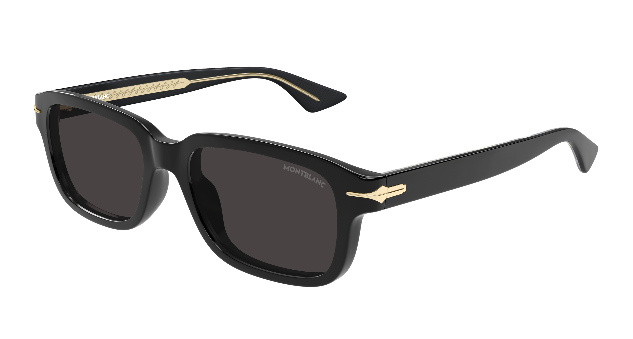 Montblanc MB0436S-001 sunglasses angled view