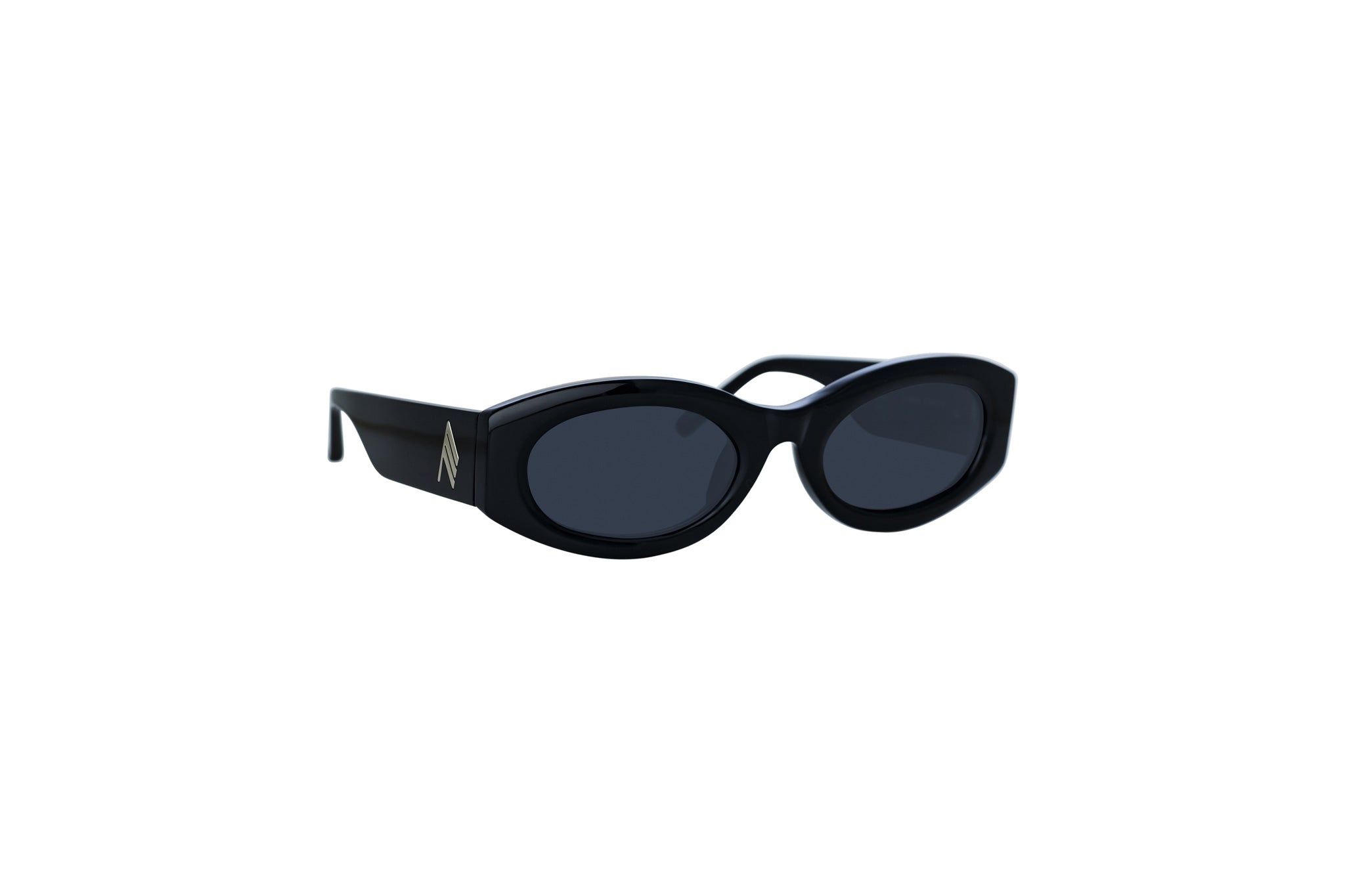 Linda Farrow x The Attico Berta ATTICO38/1 black sunglasses, angle view