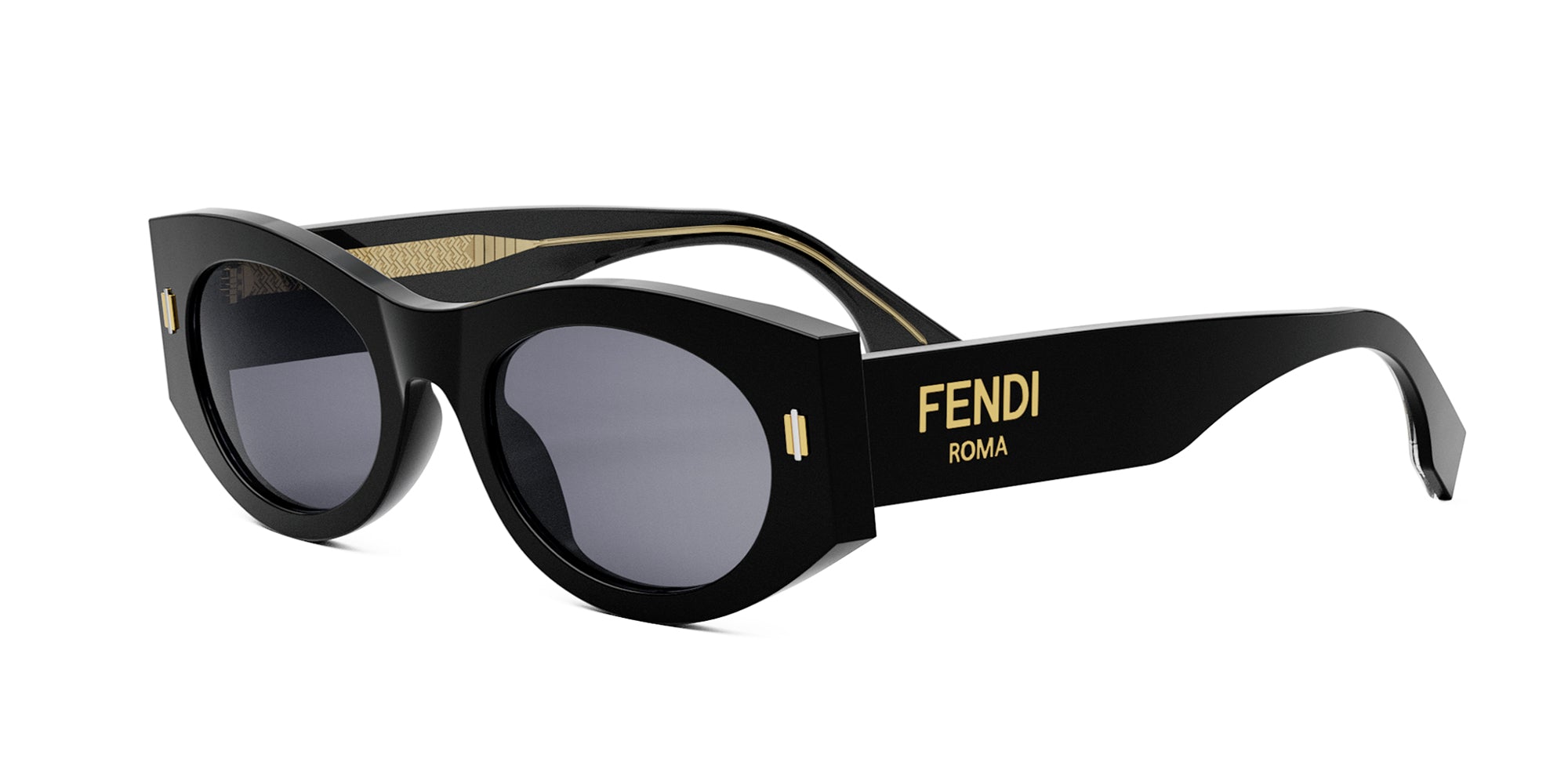 Fendi Roma FE40125I 01V sunglasses, angle view