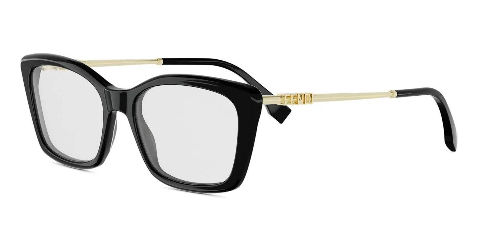 Fendi FE50143I 001 optical frame, angle view