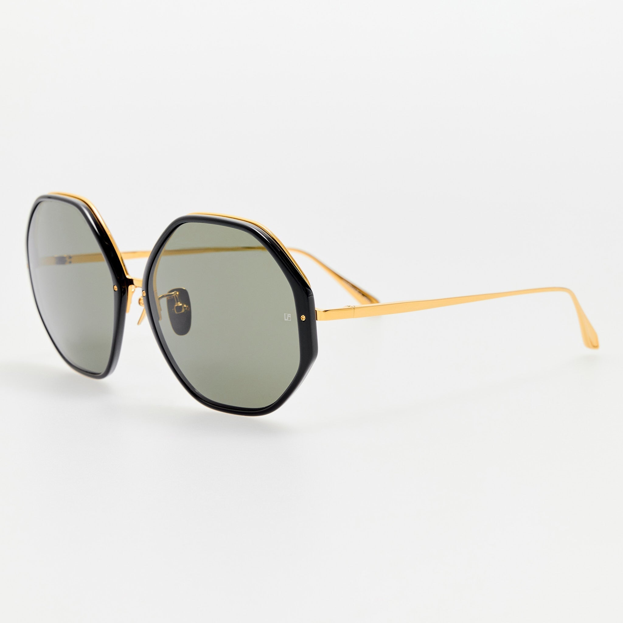Linda Farrow Alona sunglasses angled view