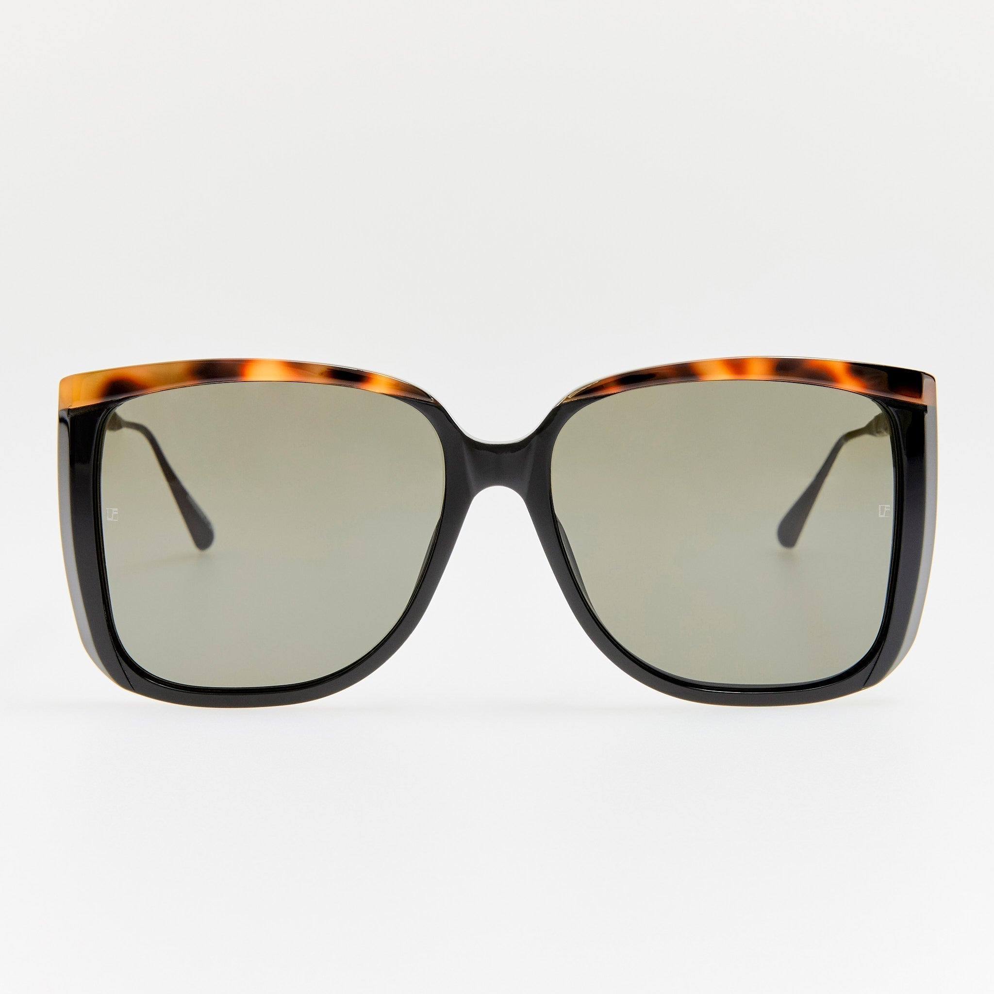 Linda Farrow Helena sunglasses in black front view