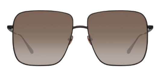 Linda Farrow Andoa Matte Black Rose Gold luxury sunglasses Toronto | Holly Eyewear